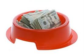 Dog Bowl of Money