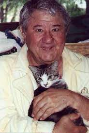 Buddy Hackett With Cat