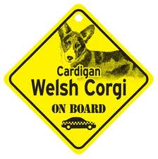Corgi On Board sign
