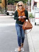 Reese Witherspoon with Python Skin Purse