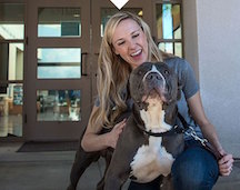 Shannon Kopp with Dog