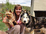 Trista Sutter and her two dogs