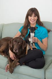 Victoria Stilwell with dogs Sadie & Jasmine.664