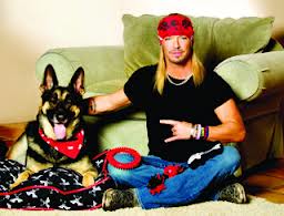Bret Michaels and his dog