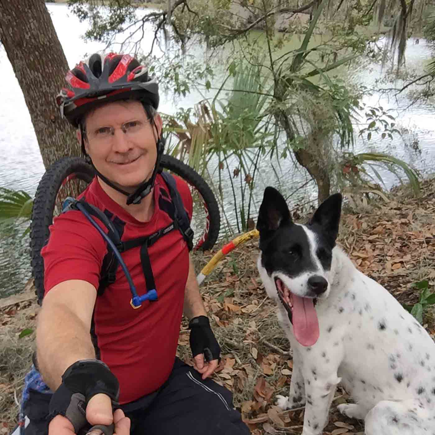 Inventor of the Bike Tow Leash, Mike Leon