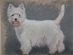 Pet portrait created with cremains