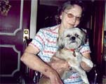 Audrey Dix with dog