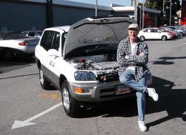 Ed Begley Jr. with car.646