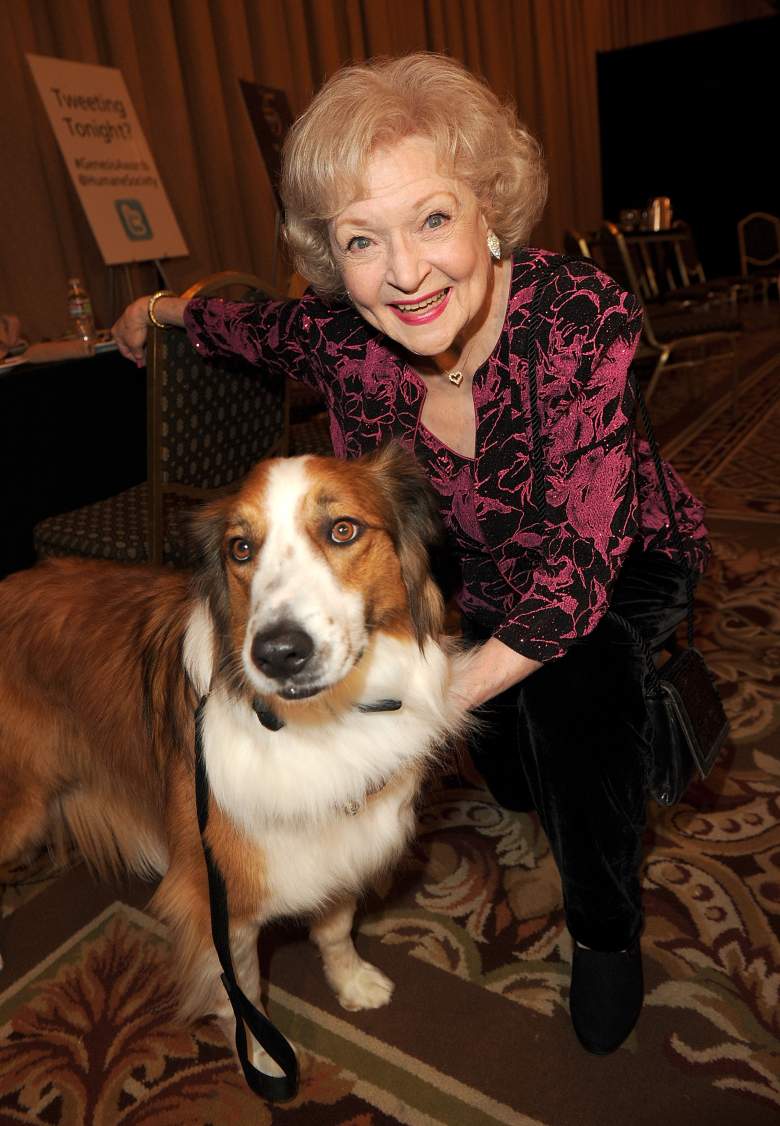 Betty White with Dog