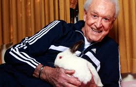 Bob Barker with Rabbit