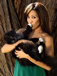 Carrie Ann Inaba with cat.642