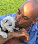 David Dayan Fisher and dog