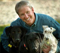 Dr. Marty Becker with dogs