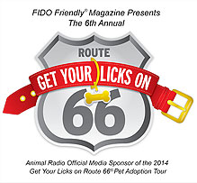 Animal Radio is proud to sponsor the Get Your Licks on Route 66 Adoption Tour