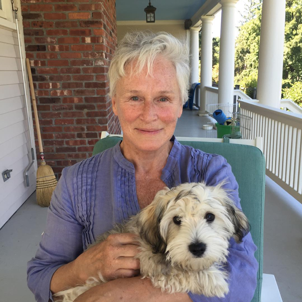 Glenn Close with Dog