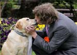 Joseph Guiso and his dog Honey