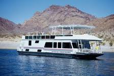 Houseboat on Lake Mead, Nevada