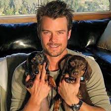 Josh Duhamel with dogs