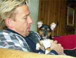 Mark Tuschle and his dog Dee Dee