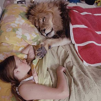 Melanie Griffith with Lion Neil