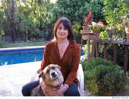 Merrill Markoe with one of her dogs