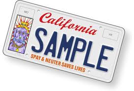 California Pet Lover License Plate.647