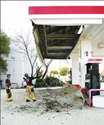 Pigeon poo collapses roof