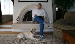 Stan Yocum with dog