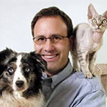 Steve Dale with Dog and Cat