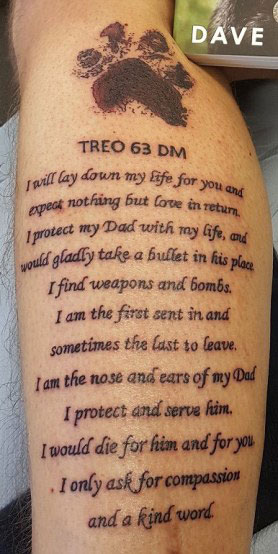 Tattoo in Dogs Ashes