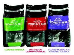 World's Best Cat Litter 3 different formulas.654